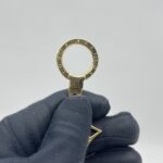 Louis Vuitton Fleur De Monogram Bag Charm Chain Gold