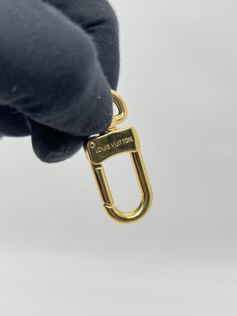 Louis Vuitton Fleur De Monogram Bag Charm Chain Gold