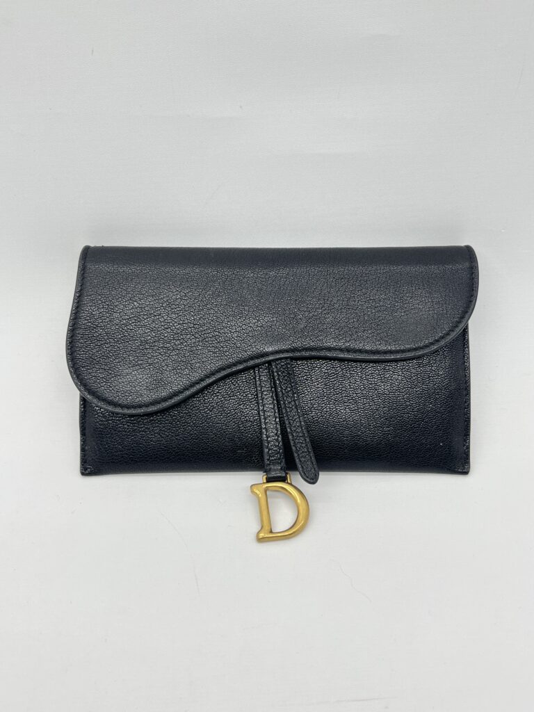 Dior Saddle Chain WOC Black GHW