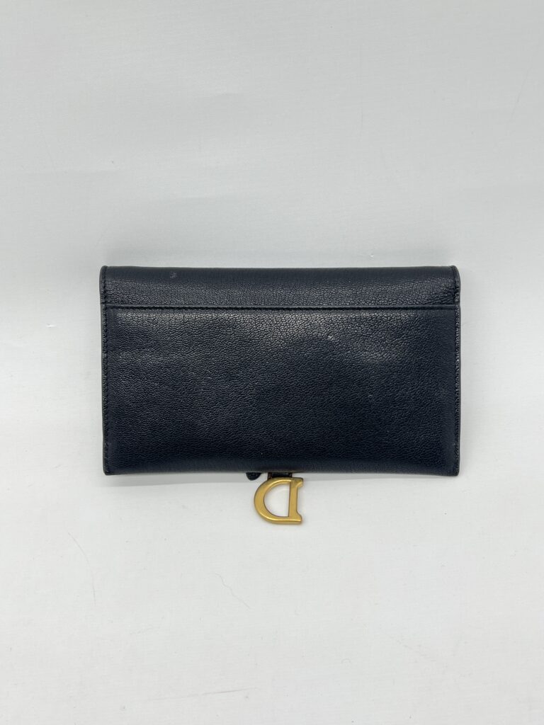 Dior Saddle Chain WOC Black GHW