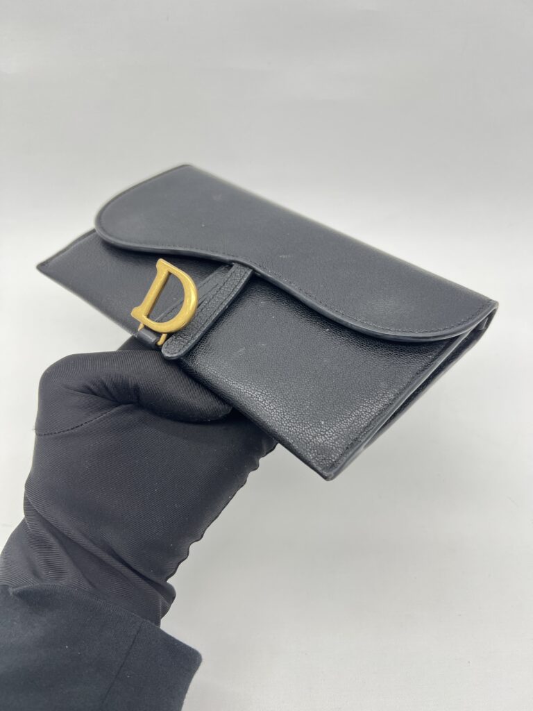 Dior Saddle Chain WOC Black GHW