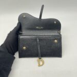 Dior Saddle Chain WOC Black GHW