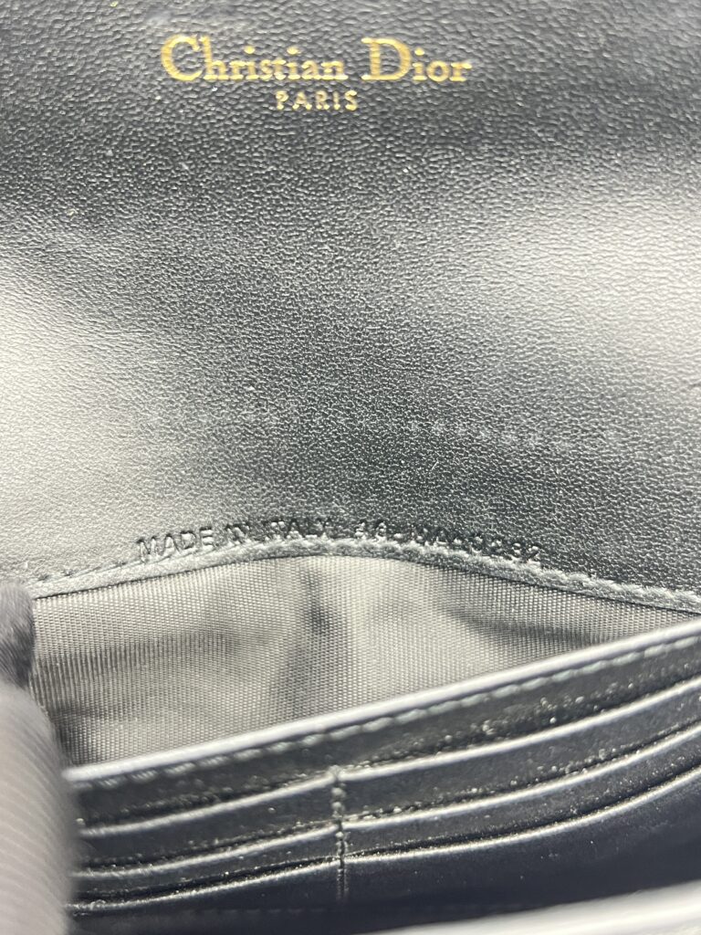 Dior Saddle Chain WOC Black GHW