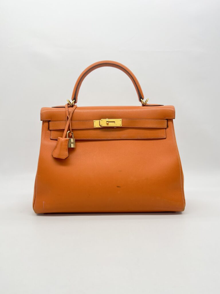 Hermes Kelly 32 Swift Orange GHW