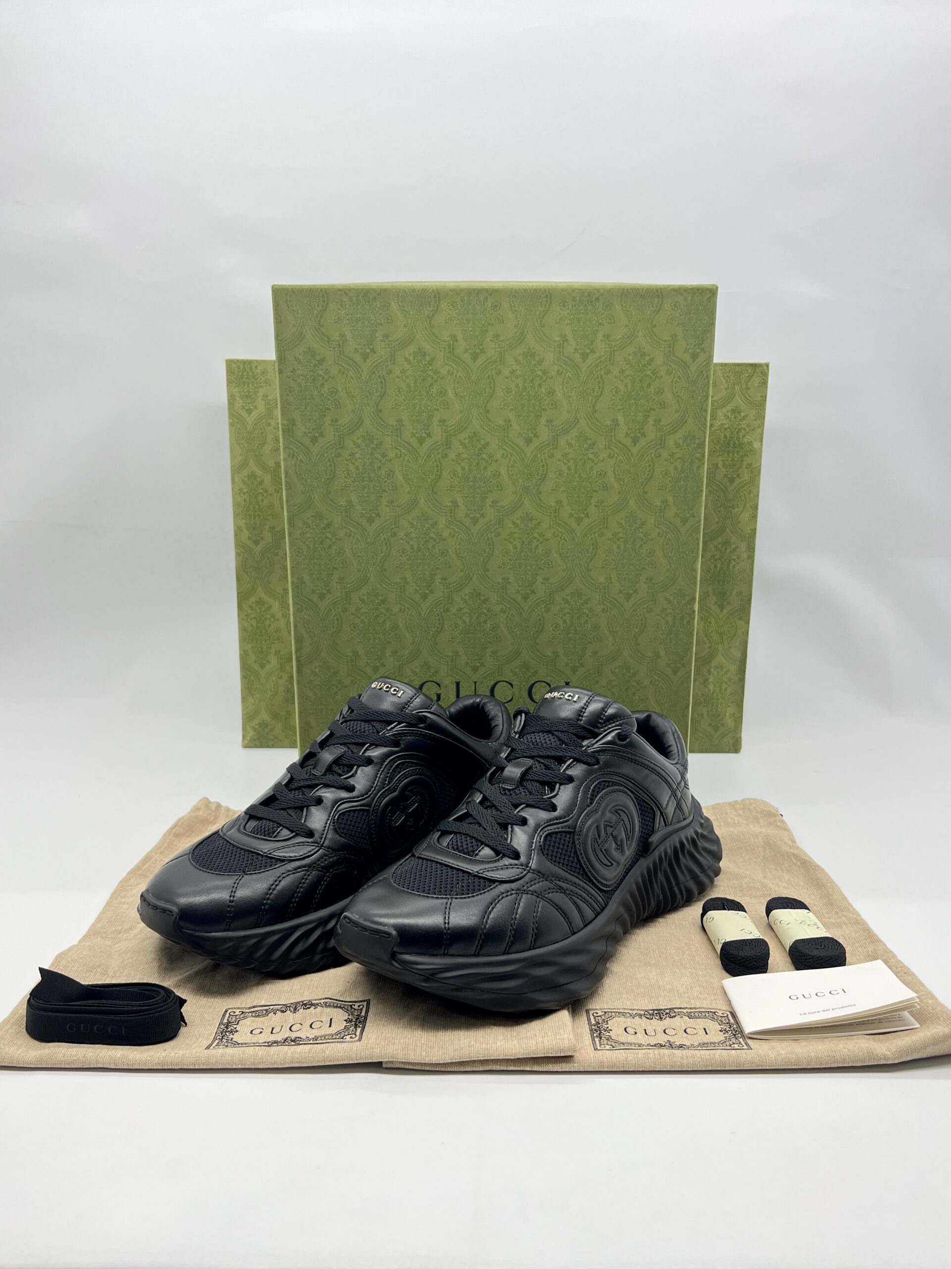 Gucci Ripple Sneakers Black SHW