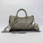 Balenciaga Small City Edge Mink Grey SHW