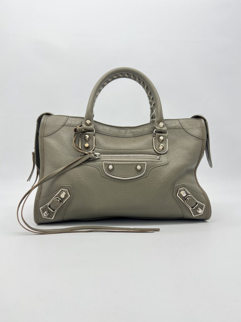 Balenciaga Small City Edge Mink Grey SHW