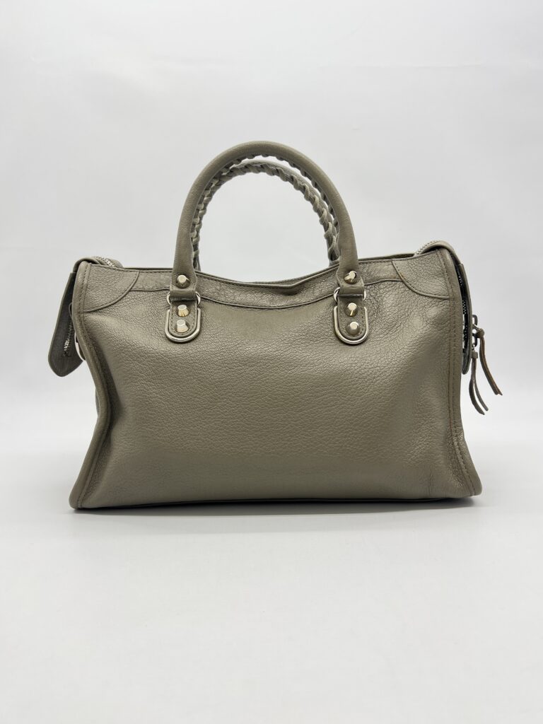 Balenciaga Small City Edge Mink Grey SHW