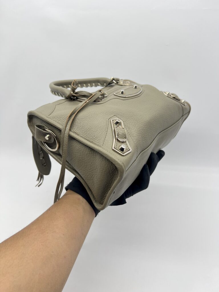 Balenciaga Small City Edge Mink Grey SHW