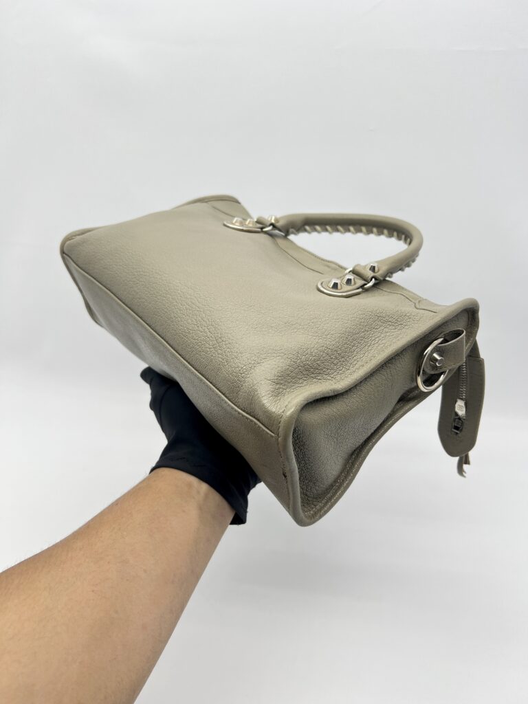 Balenciaga Small City Edge Mink Grey SHW