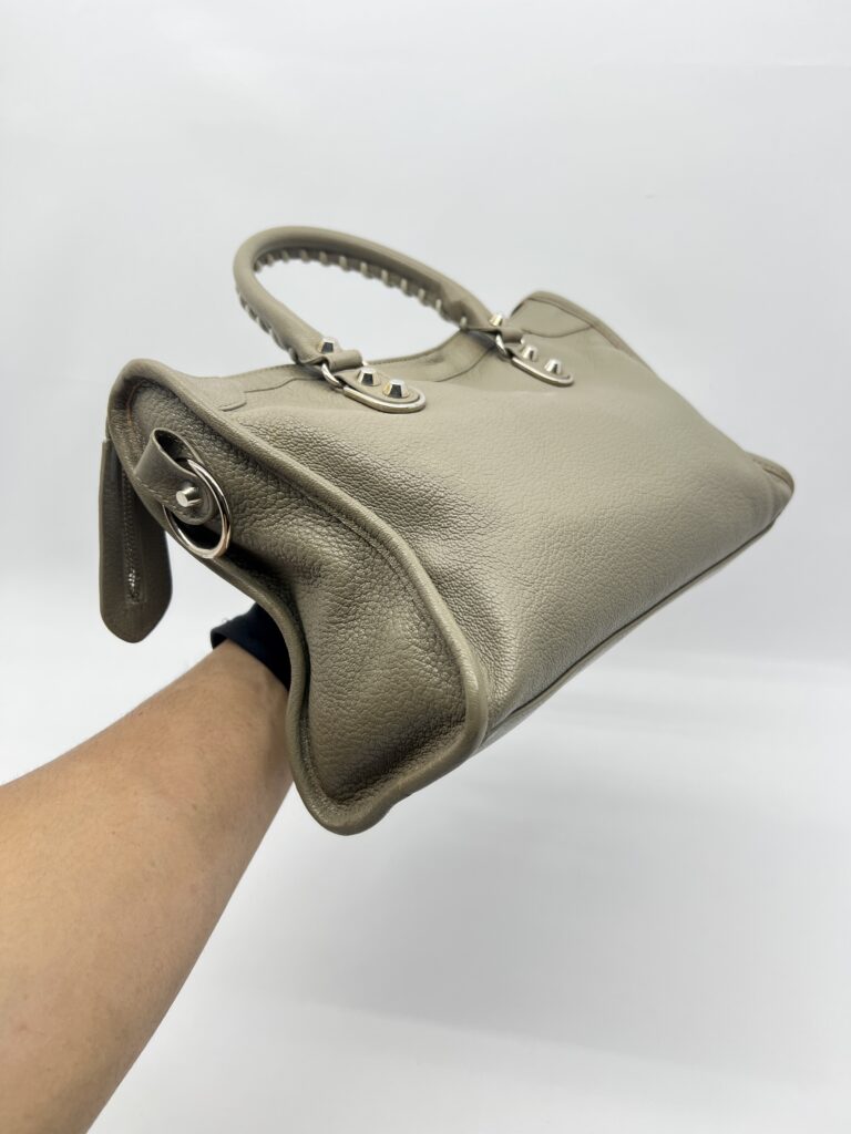 Balenciaga Small City Edge Mink Grey SHW