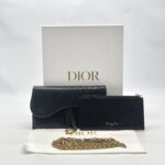 Dior Saddle Chain WOC Black GHW