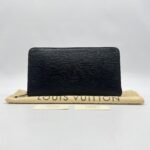 Louis Vuitton Zippy Organizer Wallet Epi Black SHW