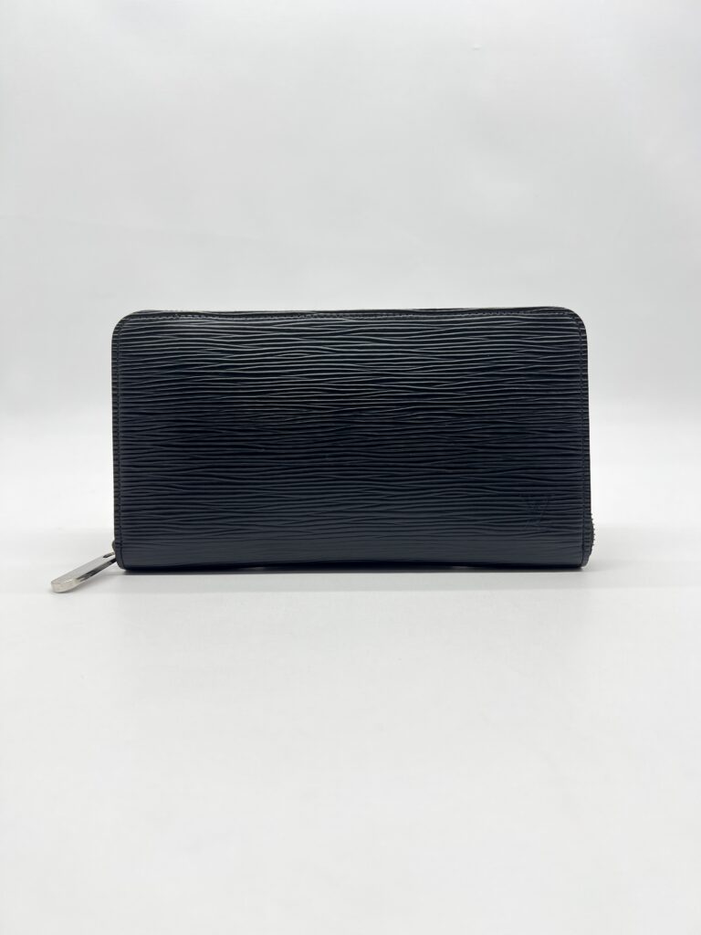 Louis Vuitton Zippy Organizer Wallet Epi Black SHW
