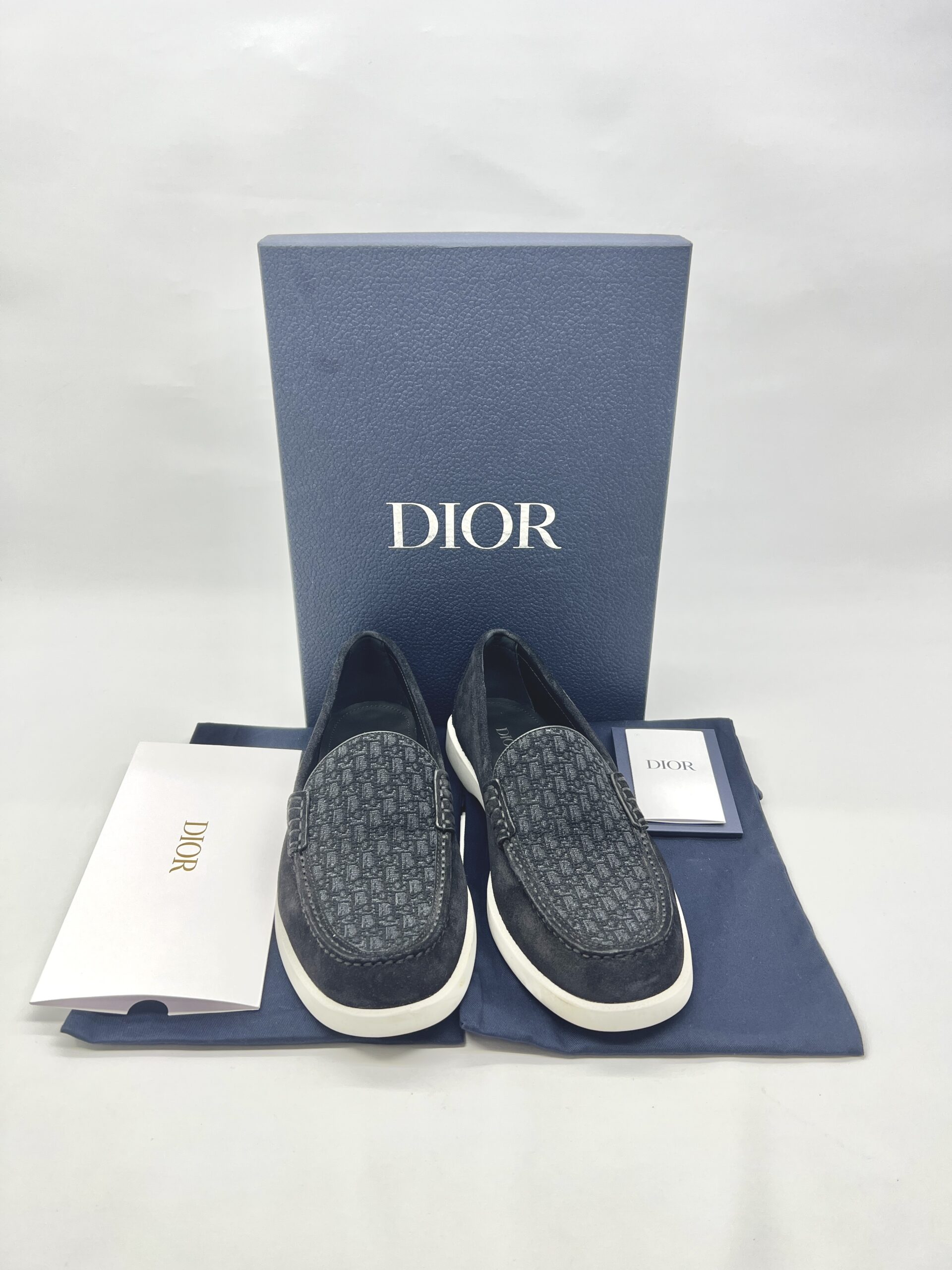 Dior Granville Loafer Black Suide Oblique Jacquard