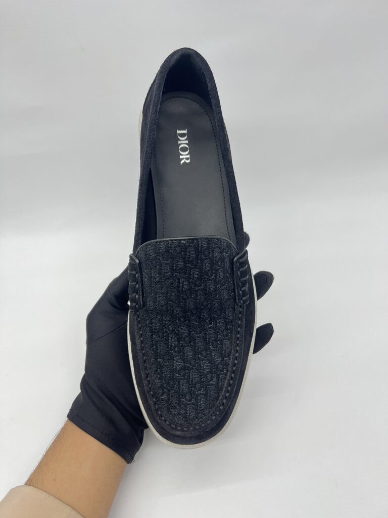 Dior Granville Loafer Black Suide Oblique Jacquard
