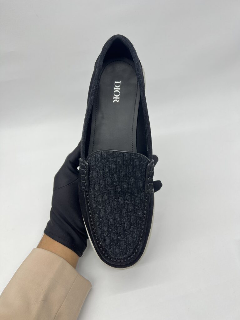 Dior Granville Loafer Black Suide Oblique Jacquard