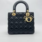 Dior Lady Dior Medium Black GHW