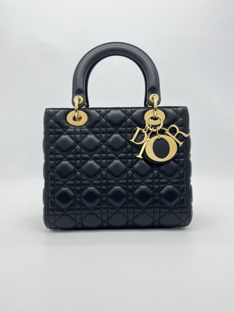 Dior Lady Dior Medium Black GHW