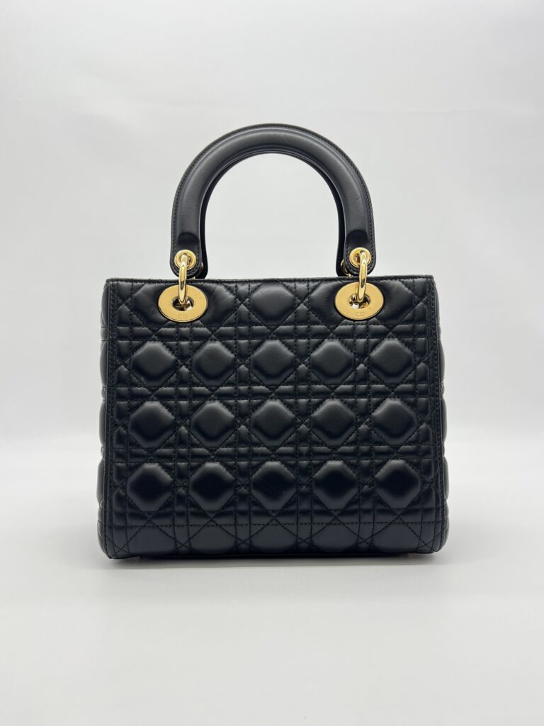 Dior Lady Dior Medium Black GHW