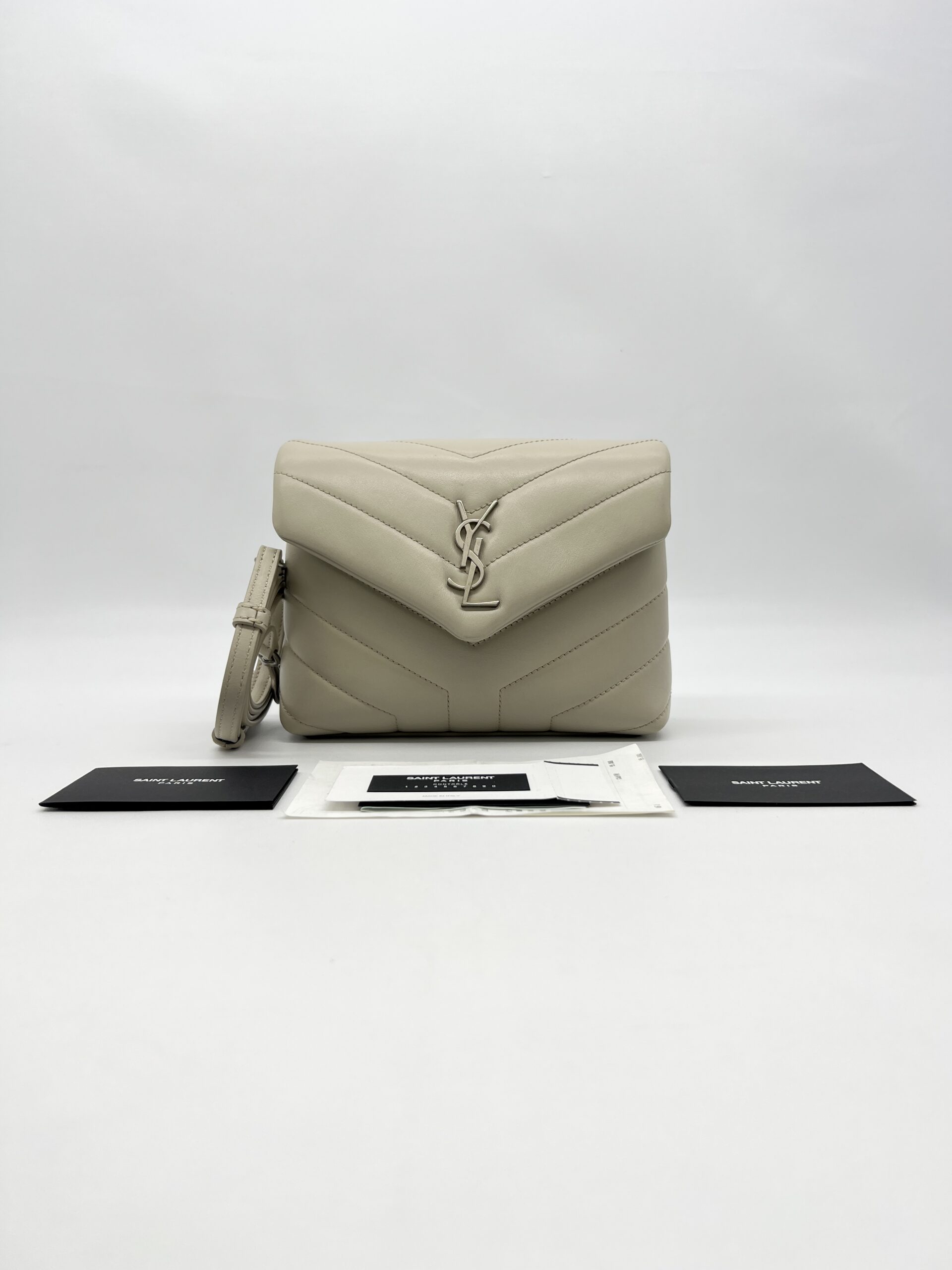 Saint Laurent Lou Lou Toy Light Khaki SHW
