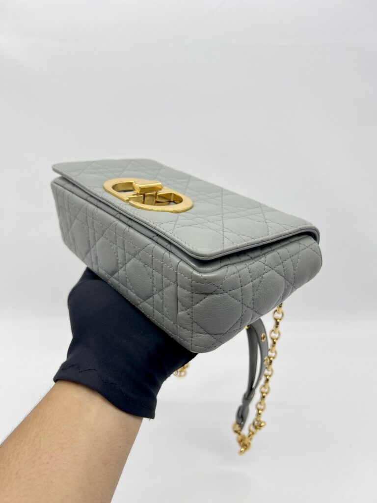 Dior Caro Small Gray GHW