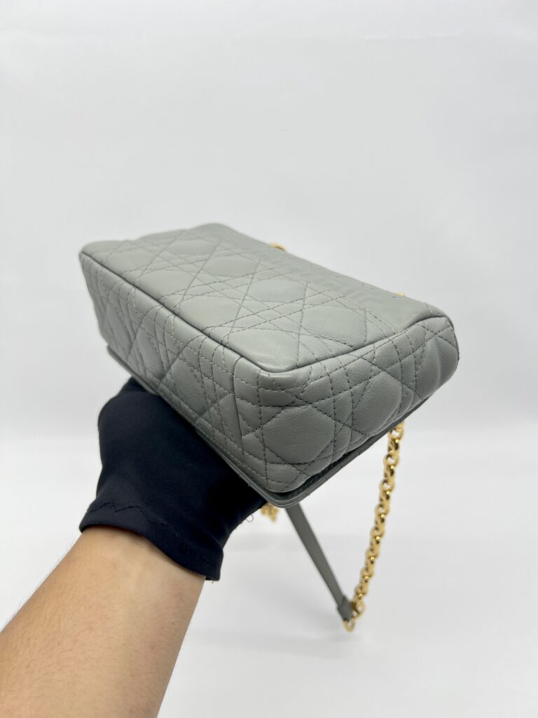 Dior Caro Small Gray GHW