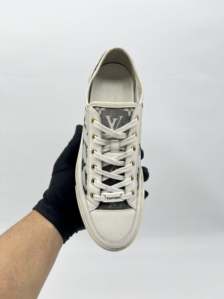 Louis Vuitton Stellar Low Top Sneakers Monogram Mesh White Black