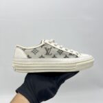 Louis Vuitton Stellar Low Top Sneakers Monogram Mesh White Black