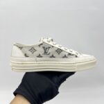 Louis Vuitton Stellar Low Top Sneakers Monogram Mesh White Black