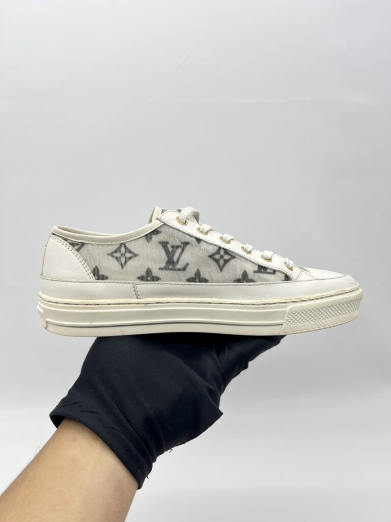 Louis Vuitton Stellar Low Top Sneakers Monogram Mesh White Black