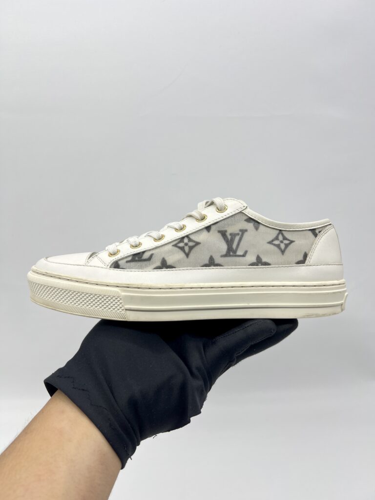 Louis Vuitton Stellar Low Top Sneakers Monogram Mesh White Black