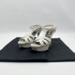 Saint Laurent Tribute Heels White