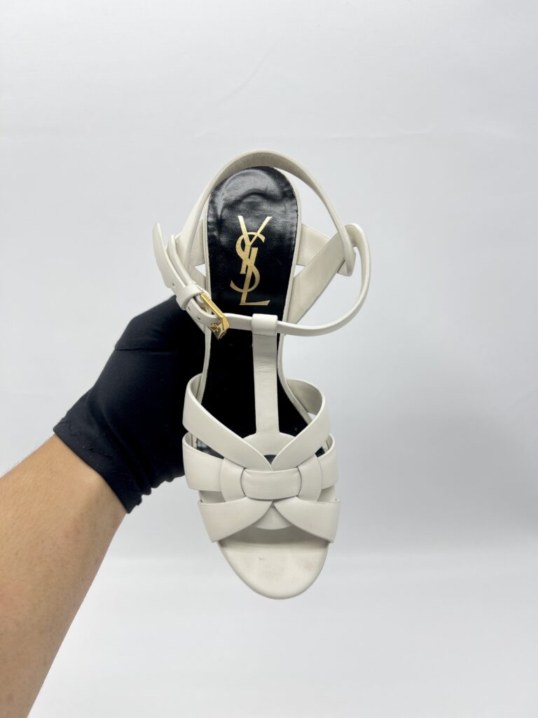 Saint Laurent Tribute Heels White