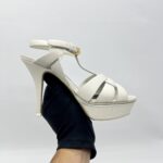 Saint Laurent Tribute Heels White