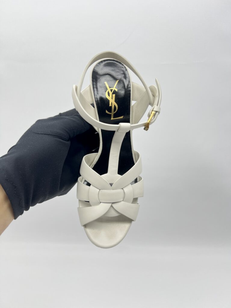 Saint Laurent Tribute Heels White