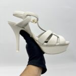 Saint Laurent Tribute Heels White
