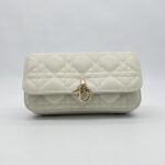 Dior My D Talk Phone Pouch Cannage Lambskin Latte GHW