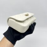 Dior My D Talk Phone Pouch Cannage Lambskin Latte GHW