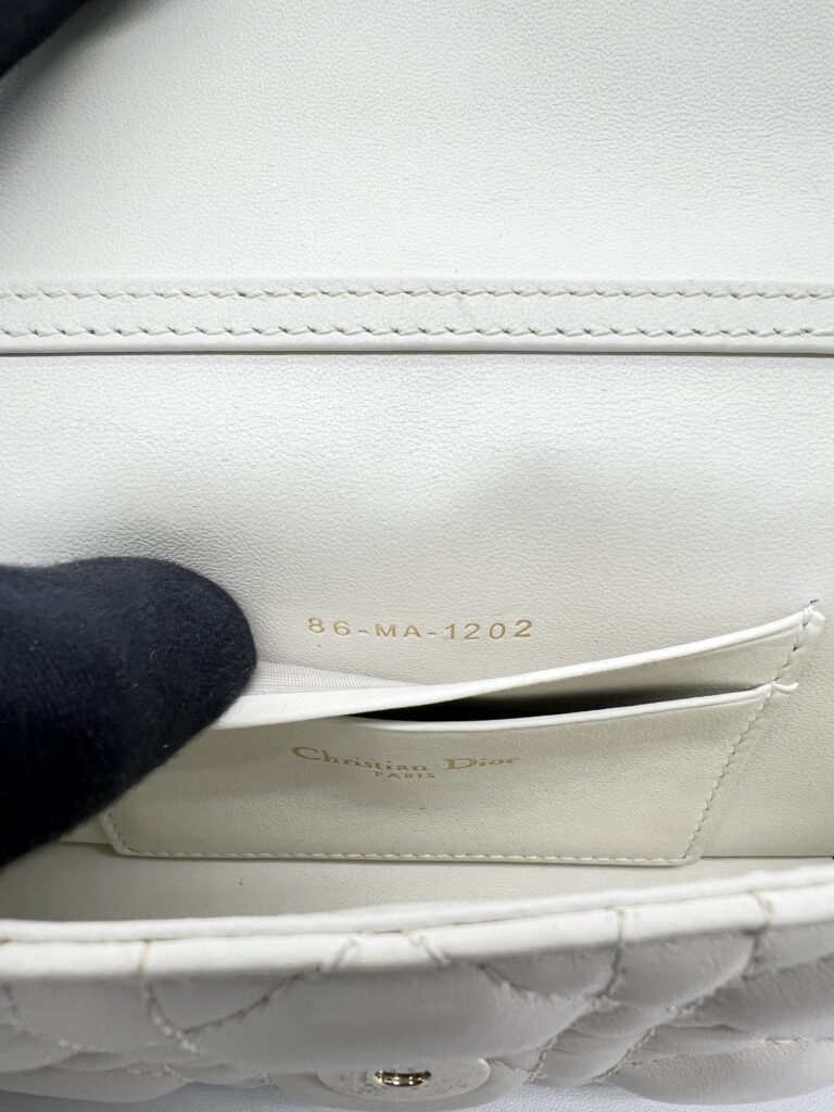 Dior My D Talk Phone Pouch Cannage Lambskin Latte GHW