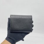 Prada Trifold Wallet Saffiano Black SHW