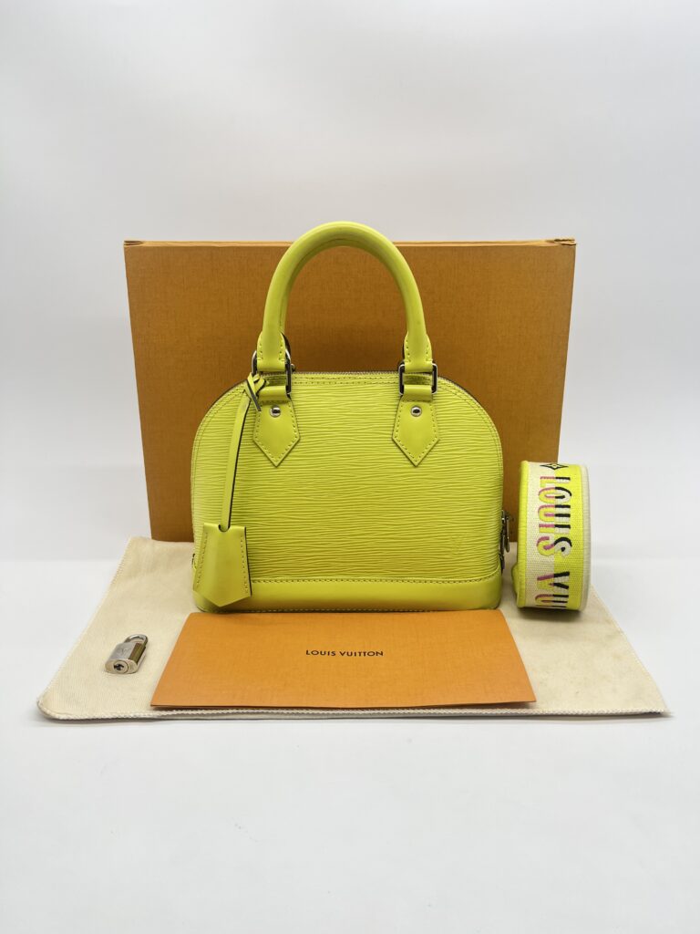 Louis Vuitton Alma BB Epi Pistache SHW