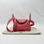 Hermes Mini Lindy Clemence Rose Azalee PHW