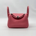 Hermes Mini Lindy Clemence Rose Azalee PHW