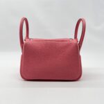 Hermes Mini Lindy Clemence Rose Azalee PHW