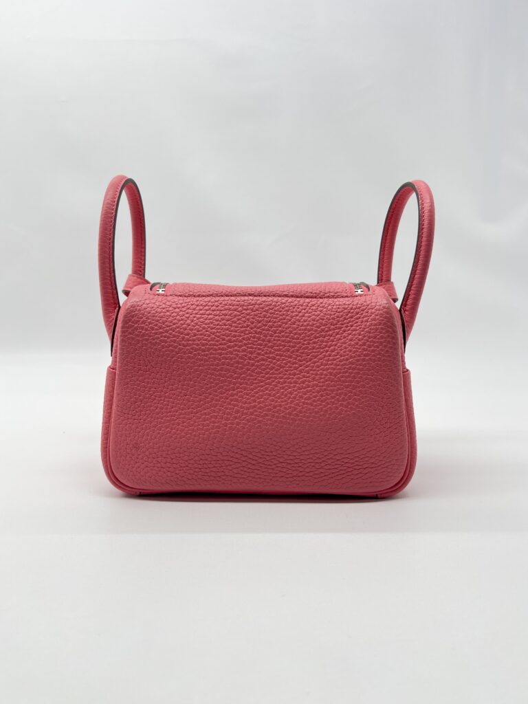 Hermes Mini Lindy Clemence Rose Azalee PHW