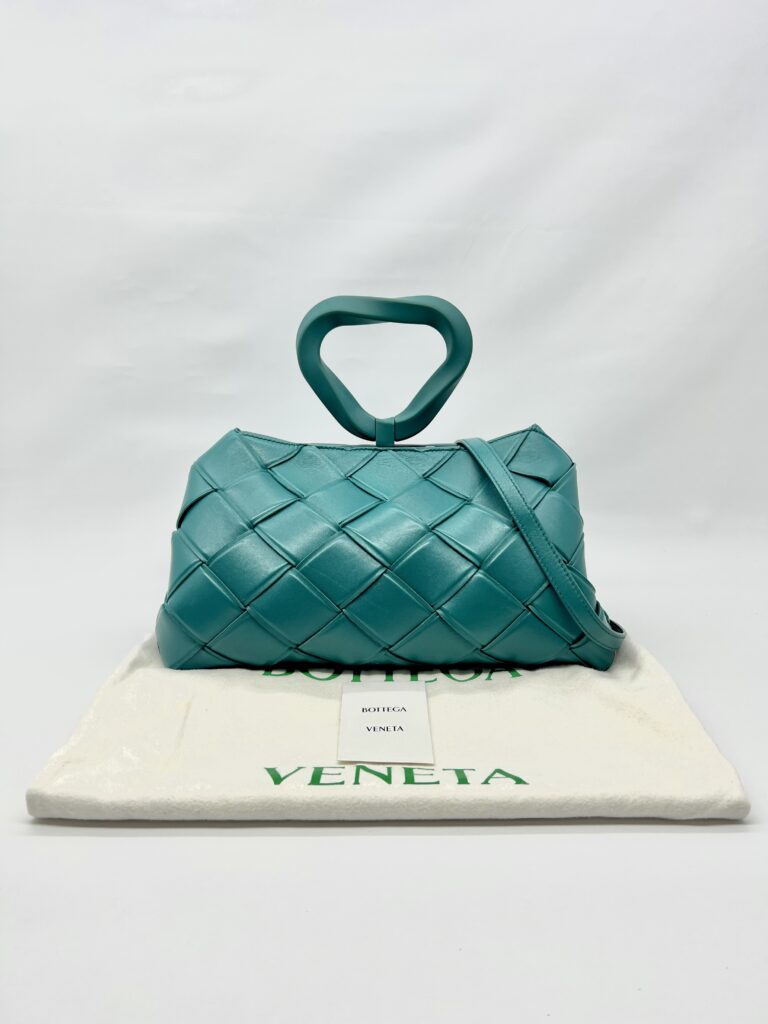 Bottega Veneta Grasp Top Handle Intrecciato Green