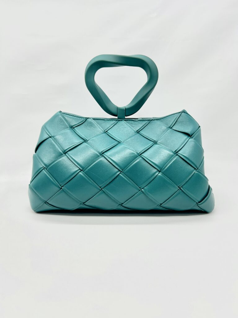 Bottega Veneta Grasp Top Handle Intrecciato Green