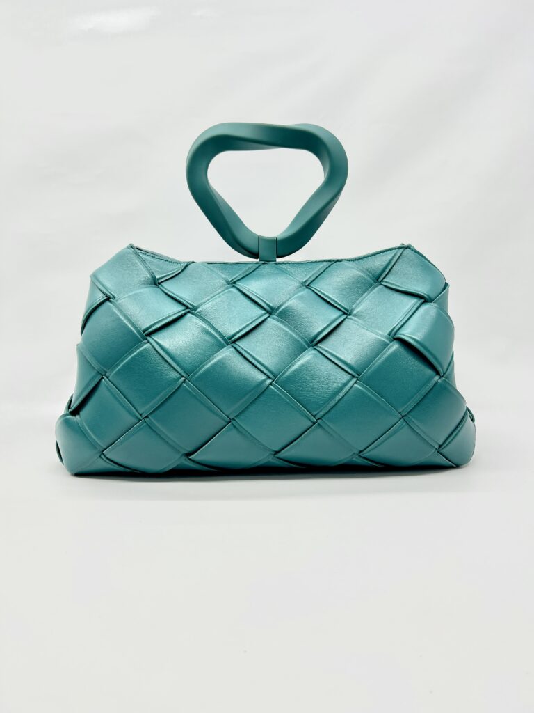 Bottega Veneta Grasp Top Handle Intrecciato Green