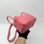 Hermes Mini Lindy Clemence Rose Azalee PHW